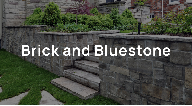 brick and bluestone