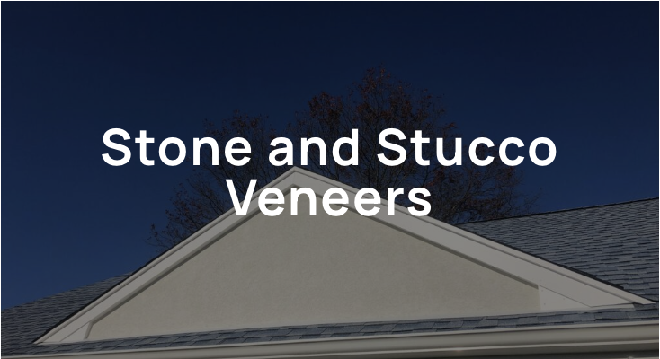 stone and stucco veneers